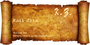 Kail Zita névjegykártya